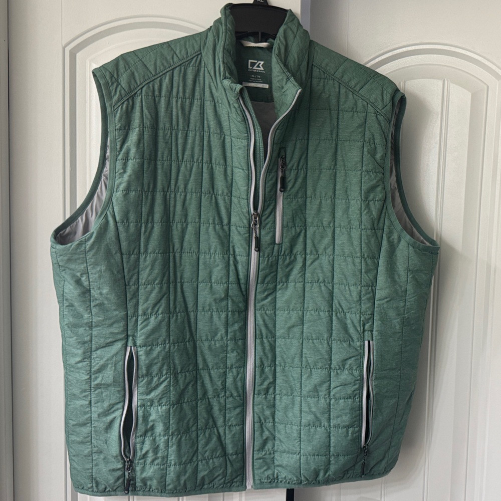 Cutter & Buck Green Quilted Vest
